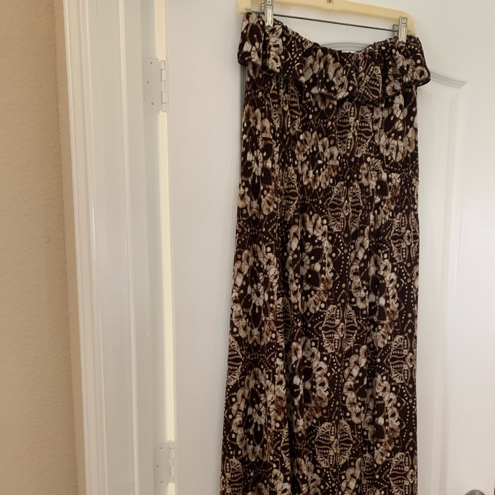 Strapless maxi dress